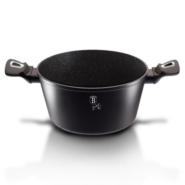 Каструля 4,1 л 24 см Berlinger Haus чорний срібний [BH-1852]