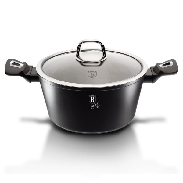 Каструля 4,1 л 24 см Berlinger Haus чорний срібний [BH-1852]