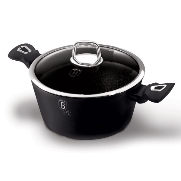 Каструля 4,1 л 24 см Berlinger Haus чорний срібний [BH-1852]