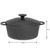ЧАВУННА КАСТРУНА KiNGHOFF 2,4 л KH-2253