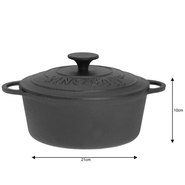 ЧАВУННА КАСТРУНА KiNGHOFF 2,4 л KH-2253