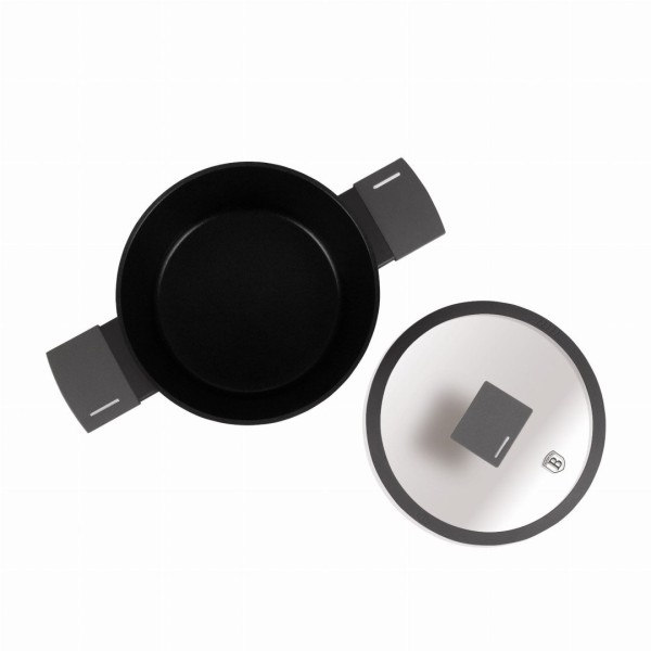 ТИТАНОВА КАСТРУЛЯ З КРИШКОЮ 20 СМ 2,5 Л BERLINGER HAUS АНТРАЦИТ BH-8130