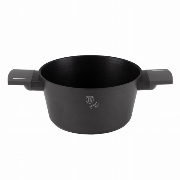 ТИТАНОВА КАСТРУЛЯ З КРИШКОЮ 20 СМ 2,5 Л BERLINGER HAUS АНТРАЦИТ BH-8130