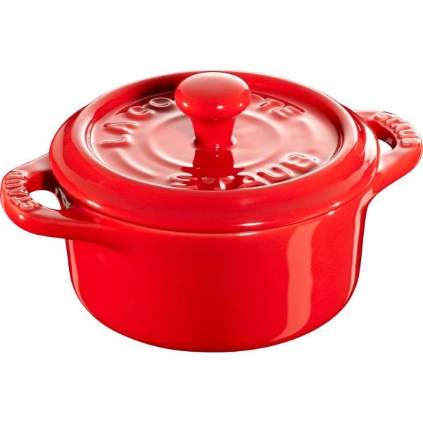 ПОДАРУНКИ STAUB 4 міні-кокотки круглі 10 см, червоні