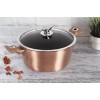 Каструля 6 л з кришкою 28 см BerlingerHaus BH-1516 рожеве золото