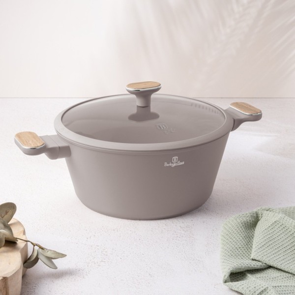 Горщик з кришкою Ø28 см – BerlingerHaus BH-8340 Taupe Nordic