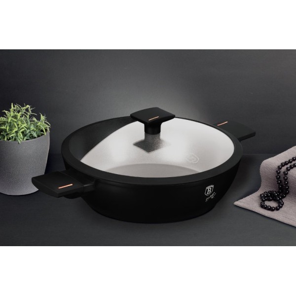 Garnek płytki z pokrywką Berlinger haus BH-7090 (28 cm)