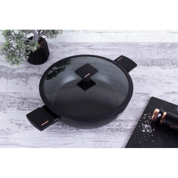 Garnek płytki z pokrywką Berlinger haus BH-7090 (28 cm)