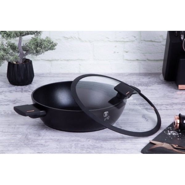 Garnek płytki z pokrywką Berlinger haus BH-7090 (28 cm)