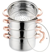 ПАРОВАРА НАБІР ДЛЯ ПРИГОТУВАННЯ НА ПАРУ 22 СМ 5 ЕЛЕМЕНТІВ KLAUSBERG KB-7733