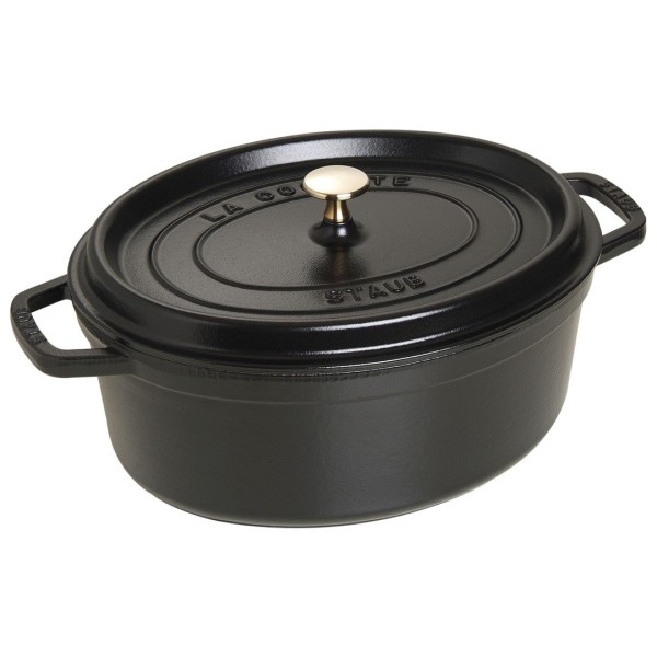 Каструля STAUB LA COCOTTE овальна чавунна 5,5 л, чорна