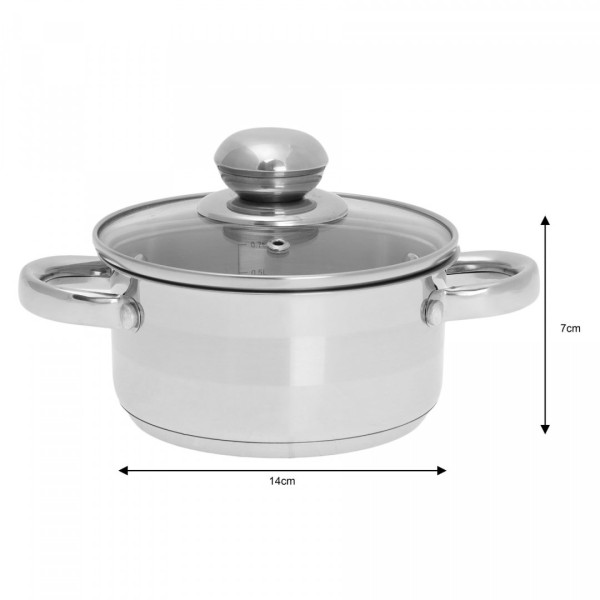 Garnek tradycyjny Kinghoff KH-4326 (1,0 l, 14 cm)