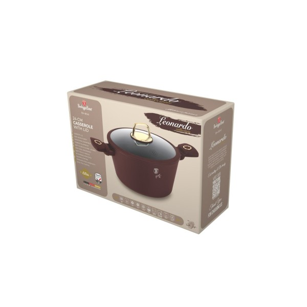 Каструля з кришкою 24 см BerlingerHaus Leonardo BH-8041