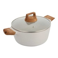 МАРМУРОВИЙ ГОРЩИК 28 см З КРИШКОЮ BERGNER BG-30643 NATURALLY