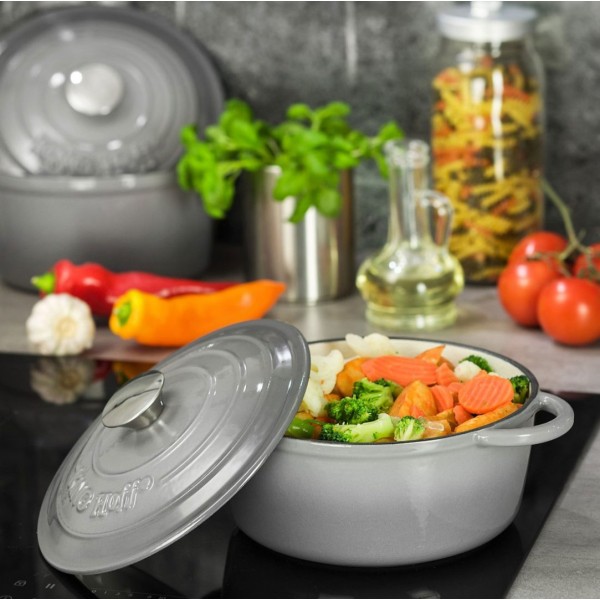 Емальована чавунна каструля 2,4 л 20 см KINGHOFF KH-1520