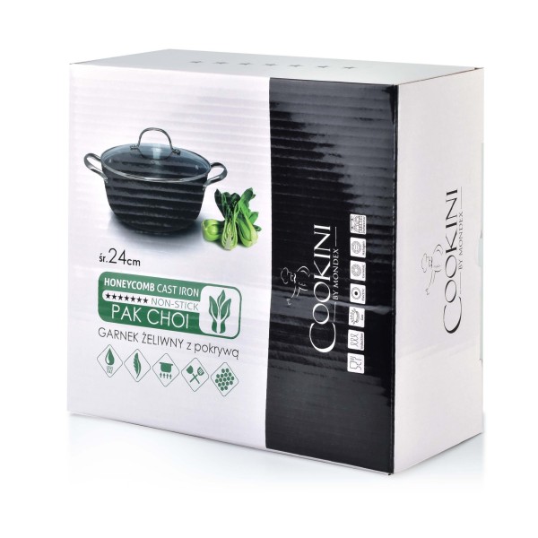 Garnek żeliwny Cookini PAK CHOI (3,7 l, 24 cm)