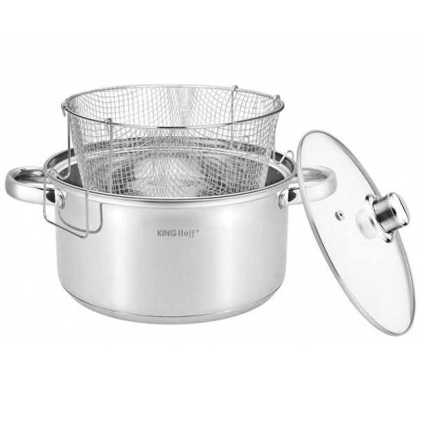 Каструля KINGHOFF KH-1630 5,5 л з кошиком для смаження