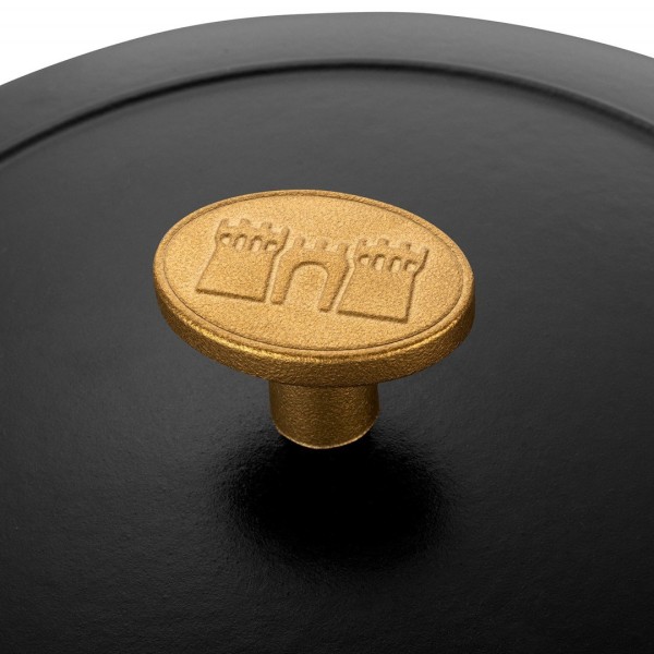 Чавунна каструля BALLARINI BELLAMONTE кругла 2,6 л, чорна