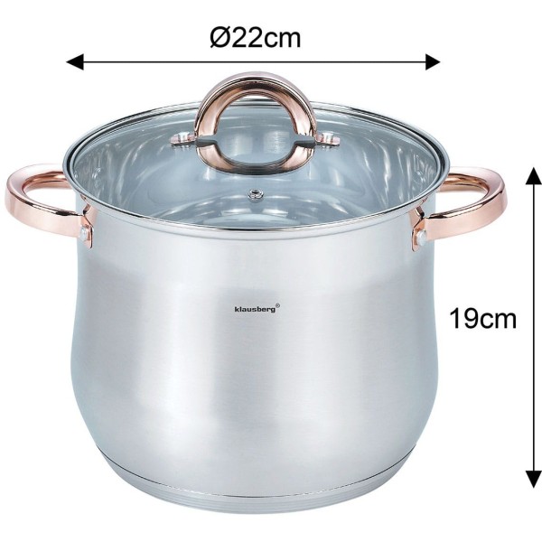 Garnek gastronomiczny Klausberg KB-7792 (7 l, 22 cm)