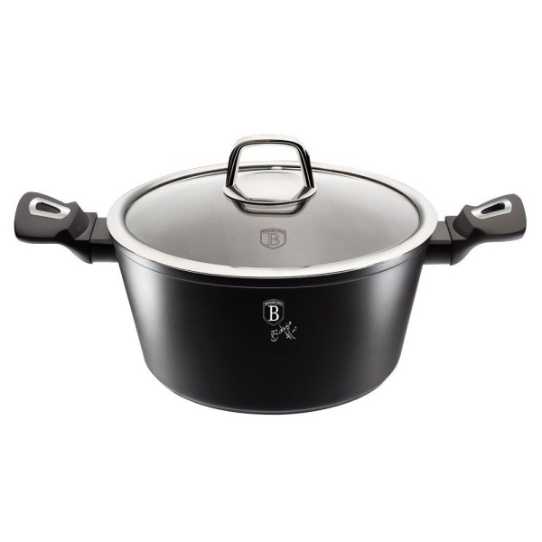 Каструля 2,5 л 20 см Berlinger Haus чорний срібний BH-1851