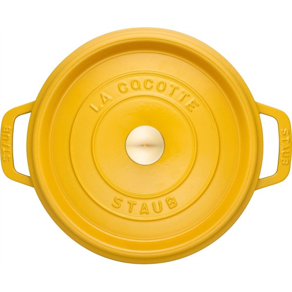 STAUB LA COCOTTE Кругла чавунна каструля 3,7 л лимон