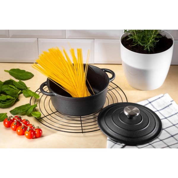 Чавунна каструля 6,5 л 28 см Krisberg KS-2574