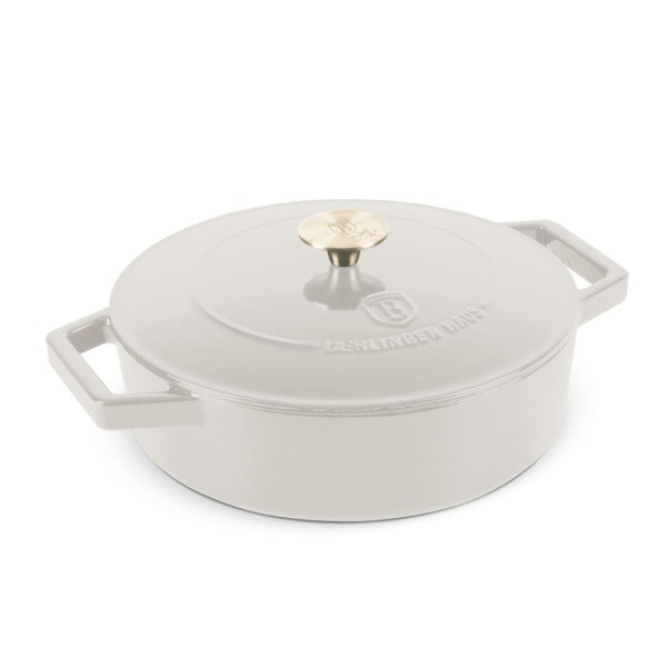 Емальована чавунна каструля 2,57 л, 26 см, форма Berlinger Haus Strong, Sahara BH-6530