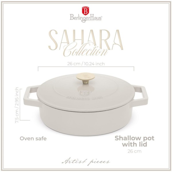 Niski garnek żeliwny Berlinger haus BH-6530 (2,57 l, 26 cm)