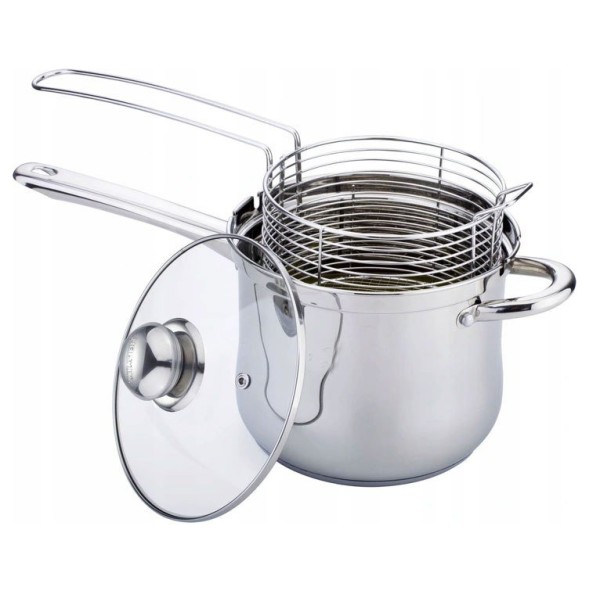 Garnek z koszykiem do smażenia Kinghoff KH-4581 (3.6 l / 18 cm)