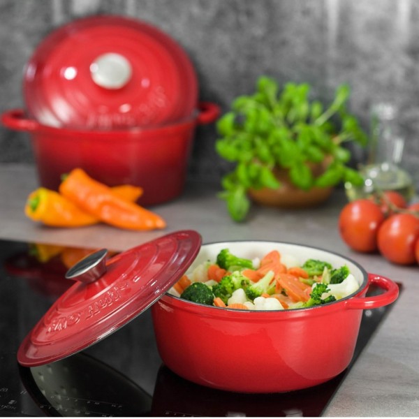 Garnek żeliwny emaliowany Kinghoff KH-1614 (20 cm, 2.4 l)