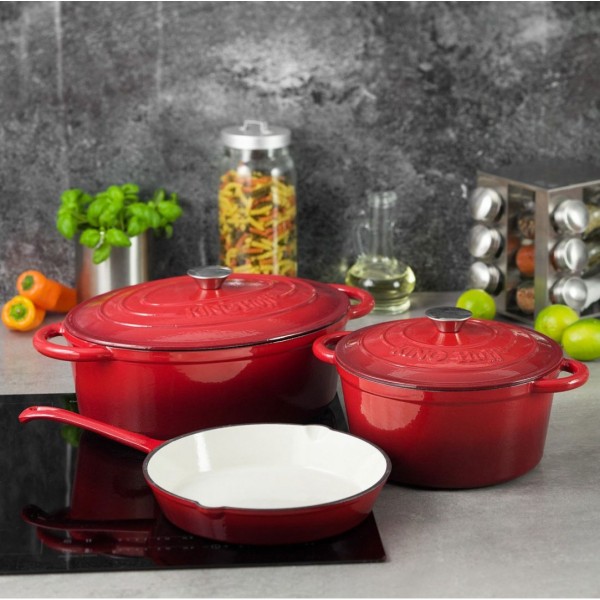 Garnek żeliwny emaliowany Kinghoff KH-1614 (20 cm, 2.4 l)