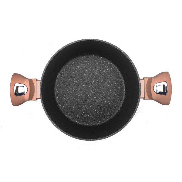 Каструля 6,5 л 28 см Berlinger Haus металева рожево-золота BH-1516-N