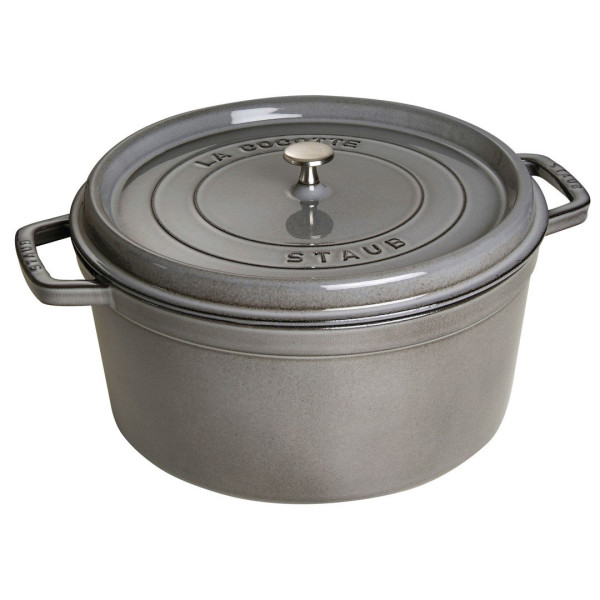 STAUB LA COCOTTE Кругла чавунна каструля 8,35 л, графіт