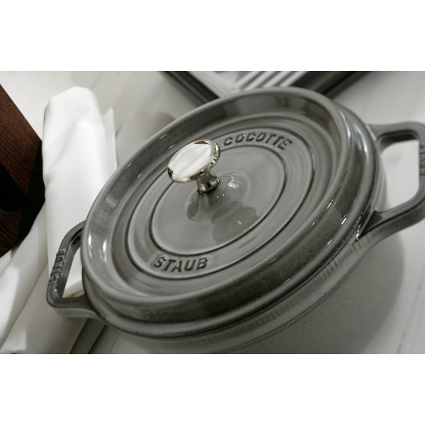 STAUB LA COCOTTE Кругла чавунна каструля 8,35 л, графіт