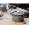 STAUB LA COCOTTE Кругла чавунна каструля 8,35 л, графіт
