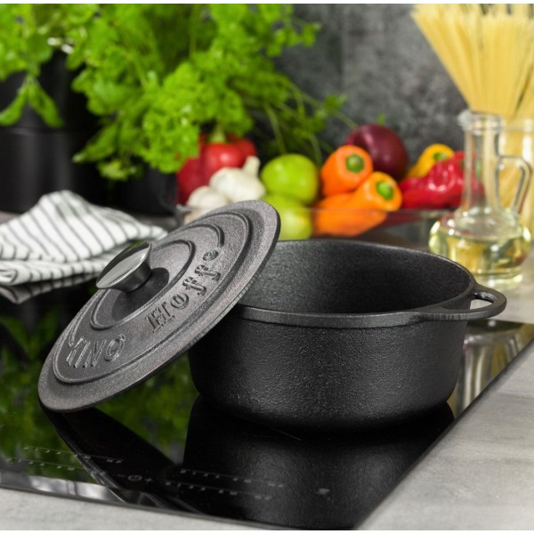 ЧАВУННА КАСТРУНА 22СМ 2.4Л KINGHOFF KH-1523