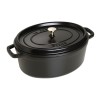 Каструля STAUB LA COCOTTE овальна чавунна 6,7 л, чорна