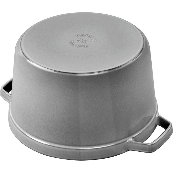 STAUB LA COCOTTE Каструля чавунна, кругла, висока, 4,8 л, графіт