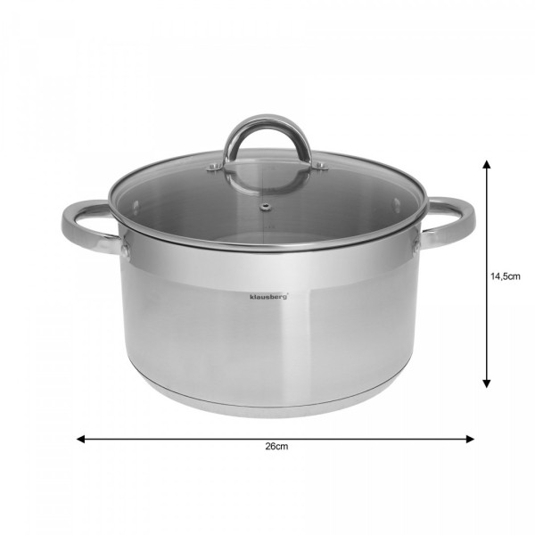 Каструля 7,5 л 26 см Klausberg KB-7127