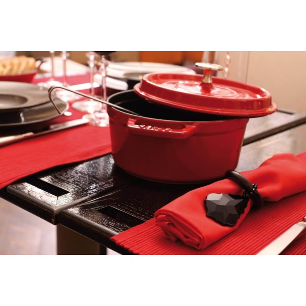 Garnek żeliwny Staub LA COCOTTE (8,35 l, czerwony)