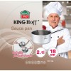 СТАЛЕВИЙ СОУС 2,1 л 18 СМ ДВОЙНИЙ НОСИК KiNGHOFF KH-1126