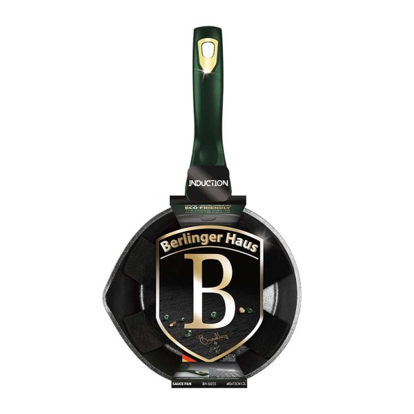Гранітна каструля 1,3 л 16 см BERLINGER HAUS METALLIC LINE EMERALD BH-6055