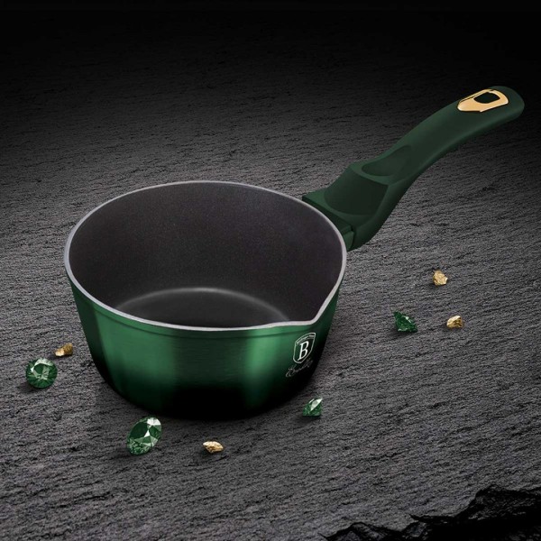Гранітна каструля 1,3 л 16 см BERLINGER HAUS METALLIC LINE EMERALD BH-6055