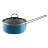 Каструля з кришкою 16 см Аквамарин Рісс