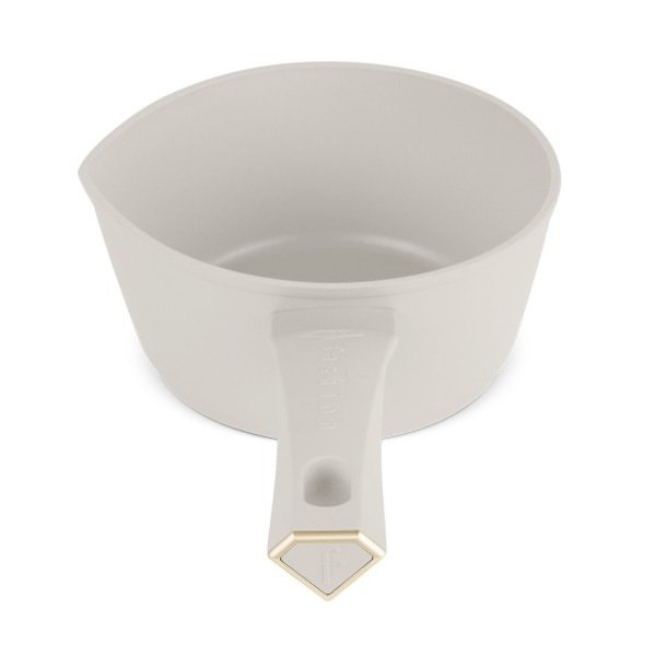 Каструля 16 см FashionTV FTV-0056, матово-кремова, золотиста колекція