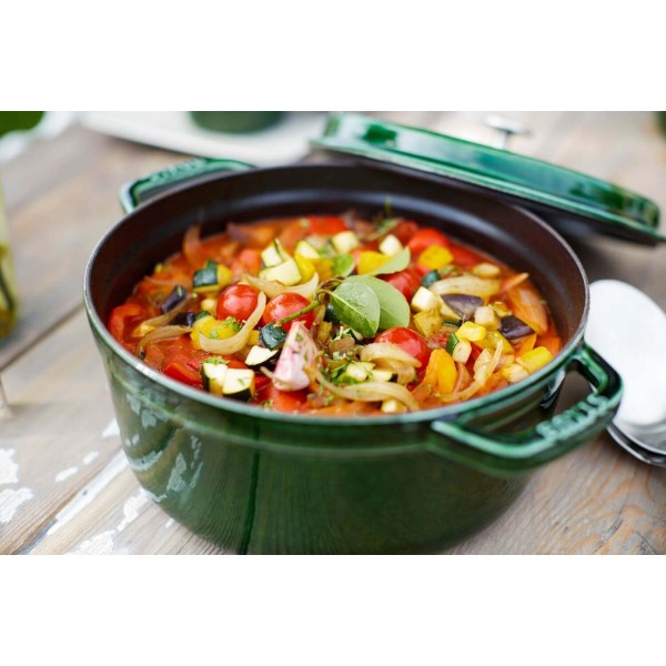 STAUB LA COCOTTE Кругла чавунна каструля 6,7 л, зелена