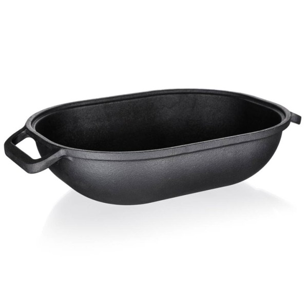 ЧАВУННА ПАТЕЛЬНЯ ДЛЯ ЗАПІКАННЯ 39 см 3 + 4 л BANQUET