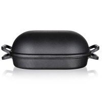 ЧАВУННА ПАТЕЛЬНЯ ДЛЯ ЗАПІКАННЯ 39 см 3 + 4 л BANQUET