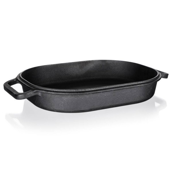 ЧАВУННА ПАТЕЛЬНЯ ДЛЯ ЗАПІКАННЯ 39 см 3 + 4 л BANQUET