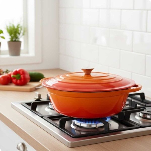 Brytfanna żeliwna gęsiarka  HAGE ORANGE (6 l)